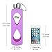 MIU COLOR Glass Water Bottle 550ml with Anti-Slip Silicone Sleeve, Leak Proof Borosilicate BPA-Free Eco-Friendly Hot Cold Drink Flask, Ideal for School Home Office Travel Sports Yoga Gym