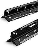 Engineer Scale Ruler 2 Pack 12-Inch Triangular
