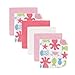 Luvable Friends Unisex Baby Cotton Rich Washcloths, Pink Sea Creatures, One Size