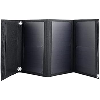 OUTAD 21W Portable Dual USB Port Solar Panel Charger Ultra Thin Universal Light Weight for Cell Phone, PDA, MP3, MP4, Mini Fan/Digital Camera/Power Bank(21W)