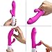 Rabbit G spot Vibrator-Waterproof Tongue Dildo Vibrators Vagina Clitoris Stimulation with 30 Vibration Modes Dual Motor Anal Sex Toys for Women