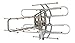 QFX ANT 106 HD/DTV/UHF/VHF/FM 360° Rotating Outdoor Antenna, Silver, one Size