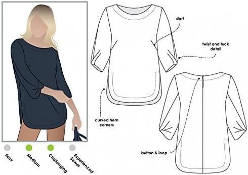 Style Arc Ladies Sewing Pattern Sadie Tunic Top