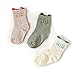 Unisex-baby Newborn Socks Cute Animal Face (Pack of 3)