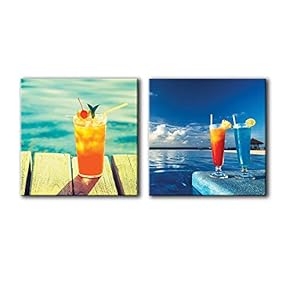 NWT Canvas Wall Art Wine & Fruits Painting...