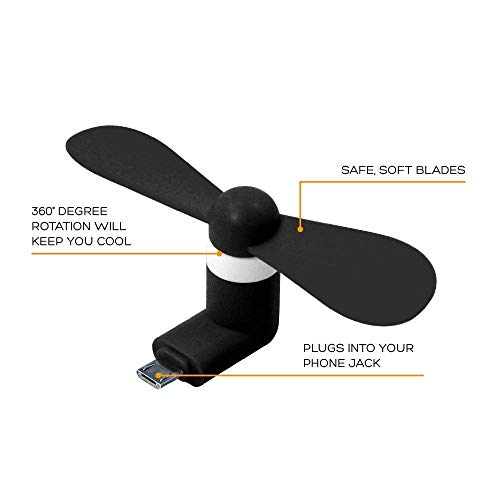 image for Fangxiangfushi OTG Micro USB Mobile Phone Fan Portable Dock Cool Coole