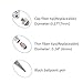 Stylus,TouchFine(TM) 2pcs 3-in-1 Replaceable Micro-Fiber Tip Stylus Pen for All Capacitive Touch Screen Smartphones,Tablets PC(Extra 4 Micro Fiber Tips) With Gift Box-Pinstripe Black/Silver