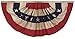 Valley Forge, Bunting Banner, Cotton, 3' x 6', 100% Made in USA, Heritage Series, Antiqued Striped Full Fan Bunting