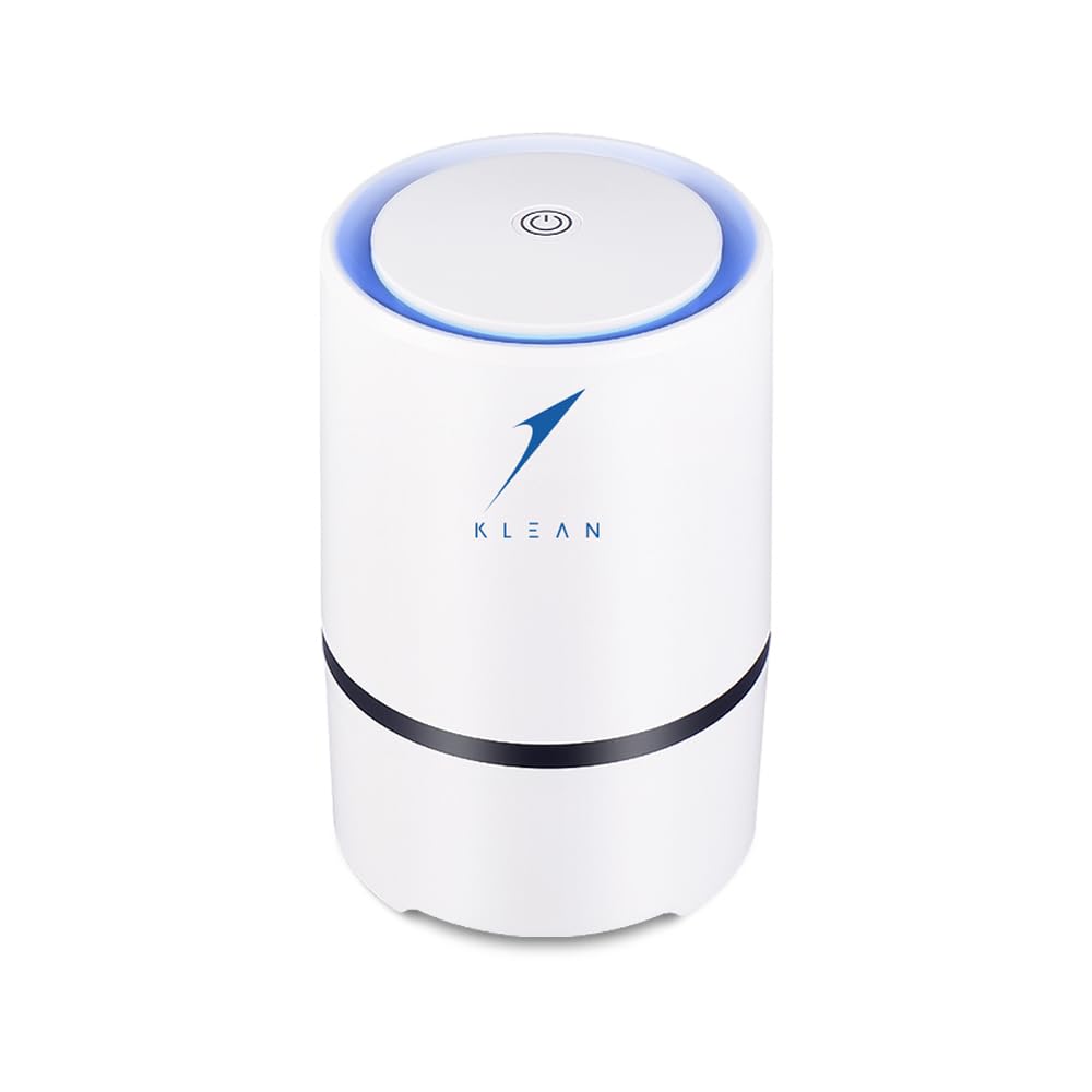 Klean Air Purifier | Portable Air Cleaner for Home with True HEPA Filter | Air Purifier for Bedroom, Living Room, Kitchen & Office | Removes Dust, Pollen, Smoke, Odours | Quiet Operation | UK Brand