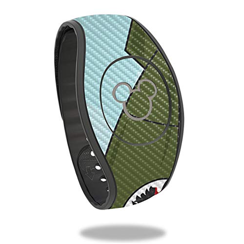MightySkins Carbon Fiber Skin for Disney MagicBand 2 - Bombs Away | Protective,…