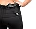 Graystone CCW Women's Two Pocket Holster Short with Outer Thigh Pocket Concealed Carry Compression Clothing Spandex (Black, XX-Large)