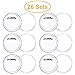 2.36 Inch Acrylic Design Button Clear Button Badges Button Pins Make Your Own for DIY Crafts(26 Sets)