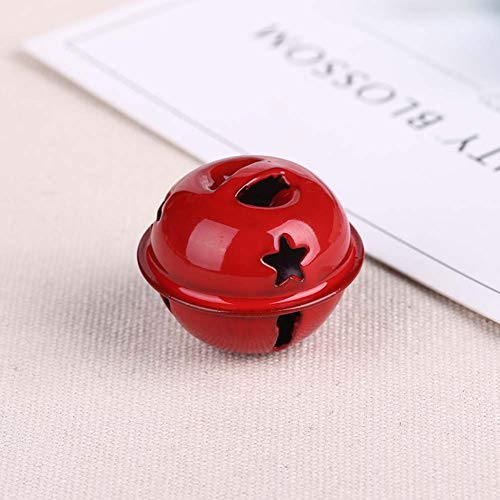 image for HOUTBY 30 Pack Craft Bells with Star Cutouts Christmas Decoration Hand