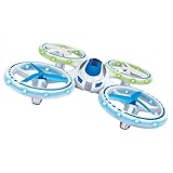 Dayan Anser UFO LED Mini Drone for Kids, Beginner Drone Ultra Bright LED Lights JXD 398 Lighting RC Quadcopter 2.4G 4CH 6 Axis, Fantastic Colorful LED Lights Helicopter (White, Blue)