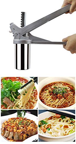 VolksRose Stainless Steel Noodle Maker with 7 Models, Manual Pasta Maker, Fresh Noodles Press Pasta Spaghetti Making Machine, Vegetable Fruit Juicer Kitchen Tool Accessories #3 - Thumbnail 2