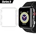 Apple Watch 3 Case, ZryXal iPhone Watch Hard PC Screen Protector Clear Cover Case [Ultra Thin] [High Definition] for New Apple Watch Series 3 42mm (2017)