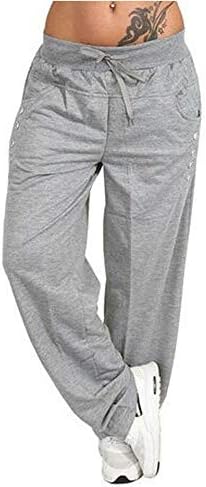Colmkley Women's Tie Casual Loose Straight Sweatpants Wide Leg Yoga Sport Pants