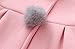 Urtrend Baby Girl's Toddler Winter Coat Jacket Outerwear Ears Hoodie(Tag 6/70,Pink)