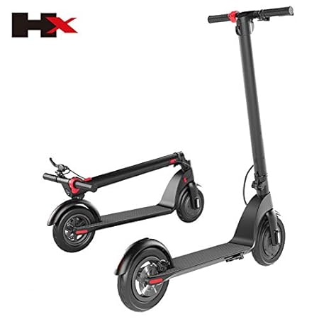 ZYX Adult Electric Scooter, Mini Portable Scooter, Foldable, Waterproof, 75kg Load, 20-25km-h, 8.5 Inch/10 Inch Pneumatic Tir