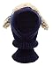 Bienvenu Children Boys Girls Knitted Oversized Hat Dog Woolen Ear Infinity Scarf Outdoor Skull Caps for Autumn Winter, Navy