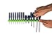 Olsa Tools Premium Wall-Mount Screwdriver Organizer - Black Nylon with Neon Green Clips - Holds 14 Screwdrivers - Part: 1031