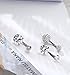EVELICAL 6Pcs 14G Stainless Steel Belly Button Rings for Women Girls CZ Screw Navel Bars Body Piercing Jewelry