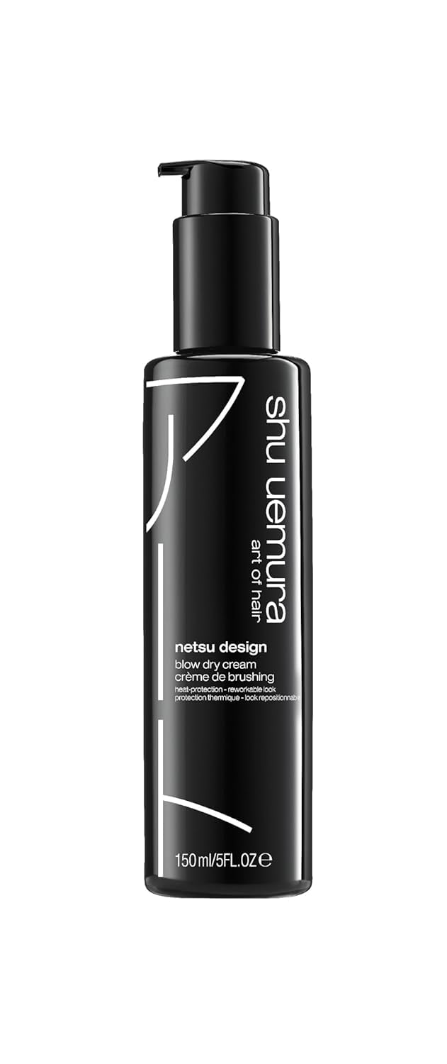 Photo 1 of shu uemura art of hair Netsu Design Blow Dry Cream - Styling Primer and Heat Protectant, Adds Volume and Smoothness, Medium Hold and Flexible Control, 5 Fl Oz