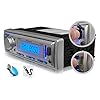 Enrock-20S-B1-3-Marine-Audio-Outdoor-BoatCar-ATV-AMFM-Receiver-MP3-USB-Aux-Stereo-Pair-Speakers