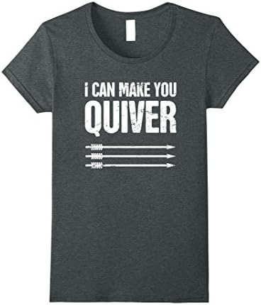 Womens Funny Distressed Archery T-Shirt Large Dark Heather