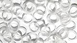 Pack of 250 Small Clear Elastic Rubber Bands Great for Styling, Hair Twists, Dreadlocks, Babies, Kids Hair, Braids Hair, Ethnic Styles, Fishing and More