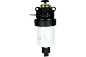 87563601 Fuel Filter Assembly Compatible with New Holland Loader B90B B95B TM120 TM130 TM140 B100B B110B B115B