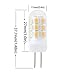 G4 LED Bulbs 120V Bi-Pin Base 3.5W Warm White 3000k 120lm/w Equivalent to 35W Halogen for Under-Cabinet, Ceiling, Table, Puck Lights (Pack of 5)