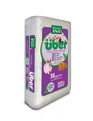 Premier Pet Premium Uber Paper Bedding Cozy and Fun for Small Animal Bedding, 500, White