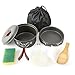 EZOWare Camping Cookware Mess Kit 8 Piece, Lightweight Aluminum Cookware Cooking Pan Pot Set for Outdoor Backpacking Camping Hiking Picnic