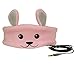CozyPhones Over The Ear Headband Headphones - Kids Headphones Volume Limited with Thin Speakers & Super Soft Fleece Headband - Bunny