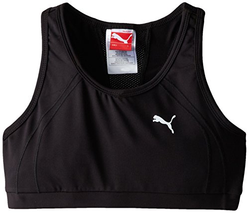 Puma big girls  sports bra, black, medium
