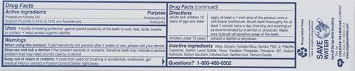 COLGATE SENSITIVE TOOTHPASTE, PREVENT AND REPAIR , MINT PASTE FORMULA, 6 OUNCE (1 PACK)