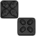 3D Skull Ice Cube Mold Tray, Silicone Ice Cube Tray Ball Skull Mold with 4 Removable Funnels, Large Ice Cube Maker for Whiskey Wine, Cocktails and Beverages
