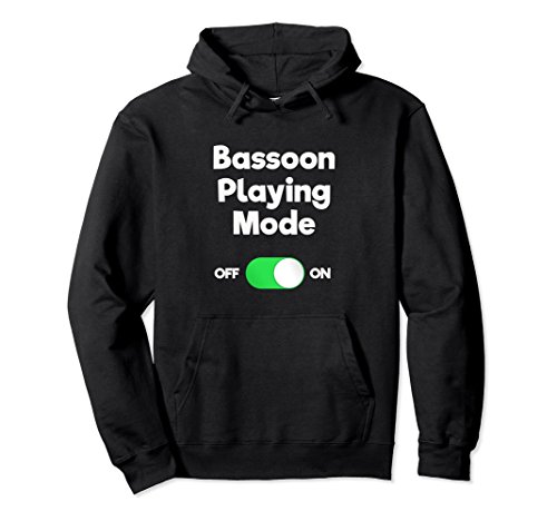 Unisex Bassoon Hoodie Shirt - Funny Bassoon Playing Mode XL Black