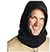 Fashion Ultralight 4 in 1 Winter Warmer Full Face Cover Mask Headscarf Sports Cycling Ski Beanie CS Hat Color Black