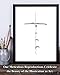 Faith Cross - Minimalist Handwritten Inspirational 11x14 Unframed Print, Christian Wall Art, Bible Verse Artwork, Black & White Typography, Religious Wall Decor for Prayer Room, Bedroom, Office