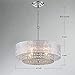 Saint Mossi 4-Lights Modern Pendant Light Fixtures,Crystal Pendant Light Modern Chandelier Light Crystal Chandelier for Bedroom,Living Room,Dining Room,H6 x D20,Chain Adjustable