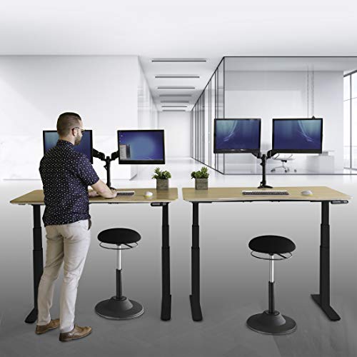 Seville Classics Modern Ergonomic Pneumatic Height Adjustable 360Degree Swivel Stool Chair, for