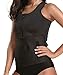 Manladi Neoprene Sauna Suit Tank Top Vest Waist Trimmer with Adjustable Waist Trainer Belt (X-Large, Black (Sweat Vest))