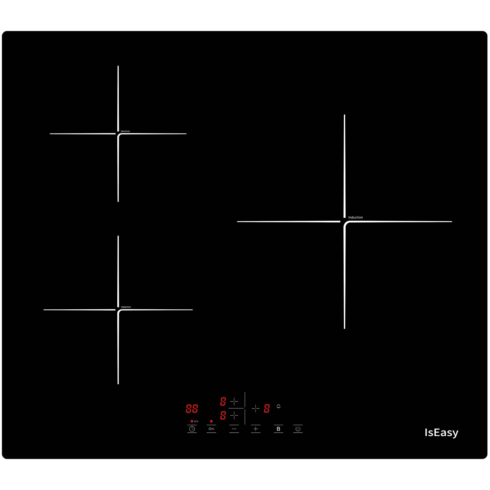 Placa-de-Induccion-3-Zonas-9-Niveles-de-Potencia-Placa-de-Coccion-de-Induccion-Electrica-6400-W-3-Fuegos-60-cm