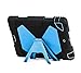Ipad mini case,ACEGUARDERipad mini 2 case,ipad mini 3 caseSlim Military-Duty Case for Rainproof Shock proof Anti-Dirt Drop Resistance Case with Back Clip for Apple Ipad mini 2/3 (Black-Blue)