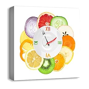 Canvas Wall Art Abstract Cute Clock...