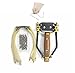 Yusylvia Aluminum Alloy Hunting Slingshot with 2 Rubber Bands 100 Mud Beads and Storage Bag, Outdoor Athletics Catapult