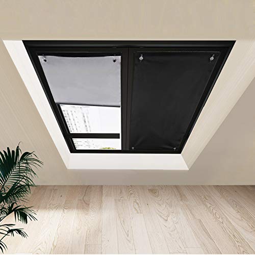 johgee Blackout Curtains, Blackout Window Blinds Shade for Bedroom Garden Car Office Travel (23.6"x45.3")