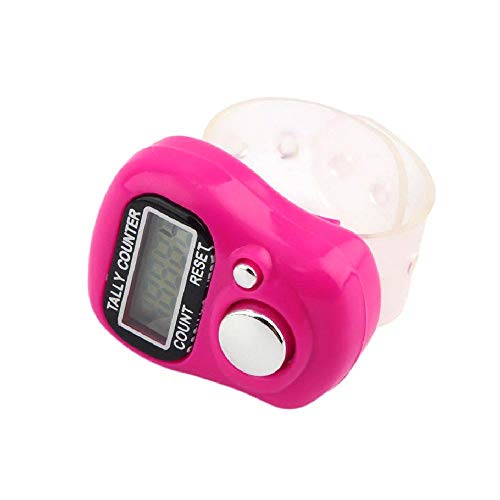 MIZOELEC Mini Stitch Marker and Row Finger Counter LCD Electronic Digital Tally Counter for Sewing Knitting Weave Tool